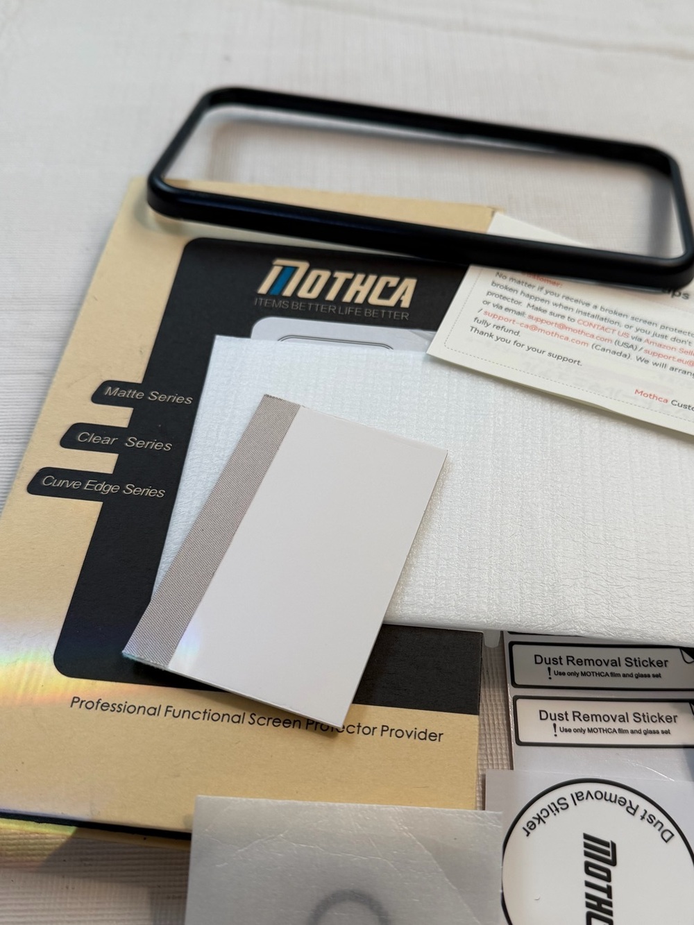 Mothca Black Screen Protector Installation Kit for Cell Phones